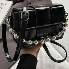 シルバー　バッグ　ビーズ　ZARA Bershka H&M EMODA 韓国