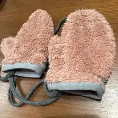 THE NORTH FACE ピンク ミトン ストラップ付き