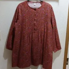ゴールデンベア　長袖 チュニック 花柄 サイズ M