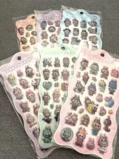 ラブブキャラクターシール 6枚セット