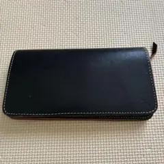 革蛸謹製　台形　レザー長財布　/ブラック　　蛸墨のサムネイル
