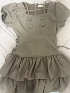 evelyn ミニワンピース ブラウン