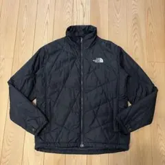 ノースフェイス　刺繍ロゴ　中綿ジャケット　メンズS ブラック
