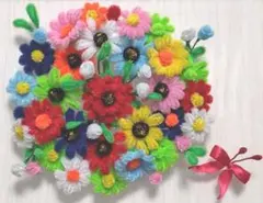 春色カラフル花束フレーム｜ありがとうを込めたハンドメイドインテリア 縦横OK