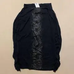 FUGA フーガ パイソン総柄プリント シャーリングカットソー 46 ブラックのサムネイル