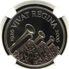 2003 エリザベス女王ゴールデンジュビリー 5ポンド銀貨 NGC PF70UC