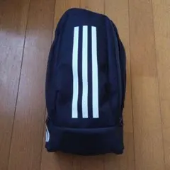 adidas メッシュバッグ ネイビー ストライプ
