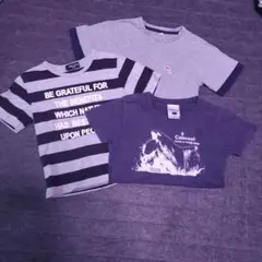 COMME CA ISM など、綿100%Tシャツ３枚　100サイズ6/16までのサムネイル