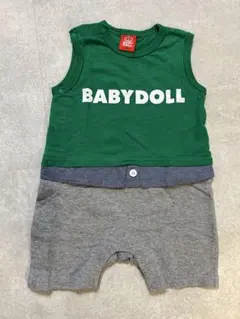 【美品】BABYDOLL ベビー80 ロンパース ノースリーブ 男の子 女の子