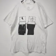 コラボ　半袖　Tシャツ　L　メタルギアソリッド　ビッグプリント　ホワイト　古着