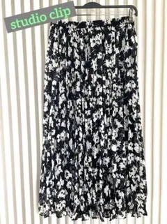 studio CLIP フラワープリント スカート M