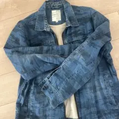 迷彩柄デニムシャツ