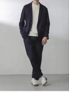 ナノユニバース　アクティブストレッチポンチセットアップ　スーツ　Lサイズ　新品