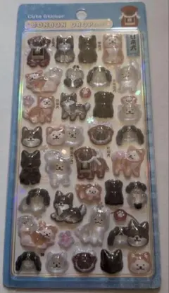 ク*マ様 和柄ボンボンドロップシール　日本犬