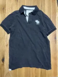 【雰囲気系】Abercrombie & Fitch ポロ 黒 フェード L
