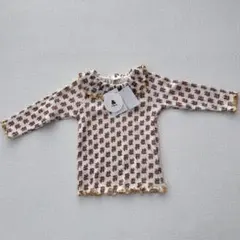 バースデイ & mignon 花柄フリルTシャツ 80cm