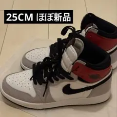 【ほぼ新品】AIR JORDAN 1 HIGH OG SMOKE GREY 25
