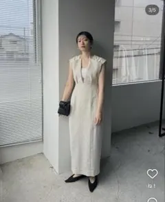 Louren vneck wide combinaison - メルカリ