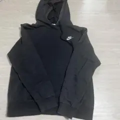 NIKE パーカー ブラック 刺繍ロゴ　Ｌサイズ