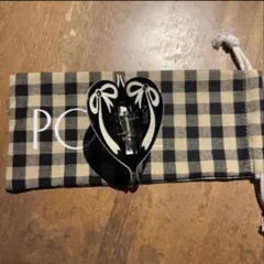 POTETE ribbon heart clip black ハート リボン