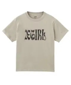 X-girl スタッズロゴ 半袖Tシャツ ベージュ Mサイズ