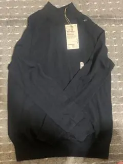 ハイネック洗えるセーター S 黒　無印良品