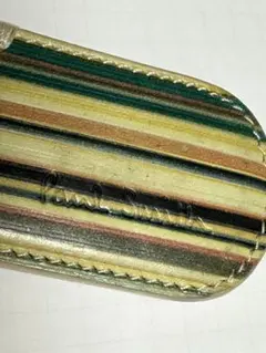 ポール・スミス ストライプ レザー マネークリップ