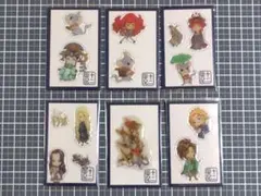 十二国記 小野不由美 ぷっくりシール　6種セット 中嶋陽子 楽俊