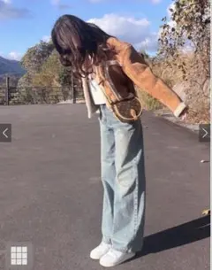 GRL ストレートワイドデニムパンツ cu533