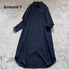 25SS Ground Y ヨウジヤマモト ロングワンピース コットン リネン 25SS Ground Y ヨウジヤマモト ロングワンピース コットン リネン