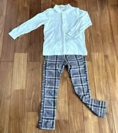 ミキハウス 長袖ポロシャツ110 branshes ロングパンツ 110 セット