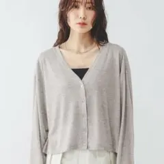 GLOBAL WORK uvカットカーディガン グレー SHORT 新品のサムネイル