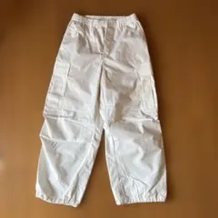 guホワイト カーゴパンツ ワイド