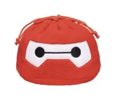 【値下げ】ベイマックス　ハッピーくじ　巾着ポーチ 赤