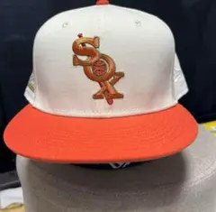 クーパーズタウン✖︎New Era ホワイト/オレンジ キャップ