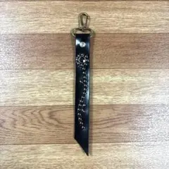 スタッズキーホルダー　本革　黒　ハンドメイド　アメカジ HTC CALEE 風