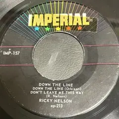 DOWN THE LINE ロカビリー　リッキーネルソン　かっこいい