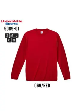 United Athle メンズ無地半袖 Tシャツ 赤 XL