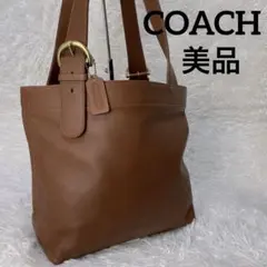 希少】COACH オールドコーチ グラブタンレザー トートバッグ USA
