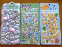 新品未開封　かわいいキャラクター　シール　3シートセット