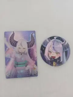 ホロライブ　ラプラス・ダークネス　缶バッジ　ウエハース