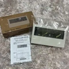 standard products デジタル時計 透明デザイン