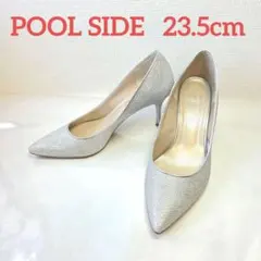 【美品】POOL SIDE グリッター ポインテッドトゥ パンプス 23.5cm