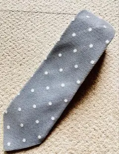 Donato Venti グレー ドット柄 ネクタイ