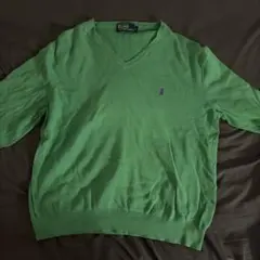 Polo by Ralph Lauren Vネックニット グリーン Lのサムネイル