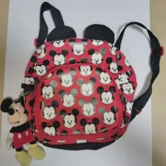ミッキーマウス 耳付きバックパック ぬいぐるみ付き