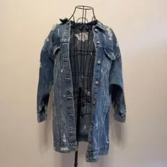 ZARA ダメージデニムジャケット