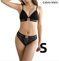 カルバンクライン　Calvin Klein ブラ＆ショーツ セット 黒 48