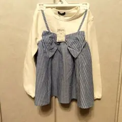 moujonjon リボン付き 長袖カットソー 120