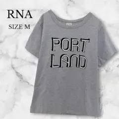 アールエヌエー　Tシャツ　半袖　ビッグロゴ　コットン100%　春夏　グレー　Mのサムネイル